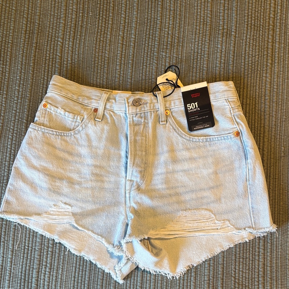 Levi's Women's Light Wash Jean Shorts
